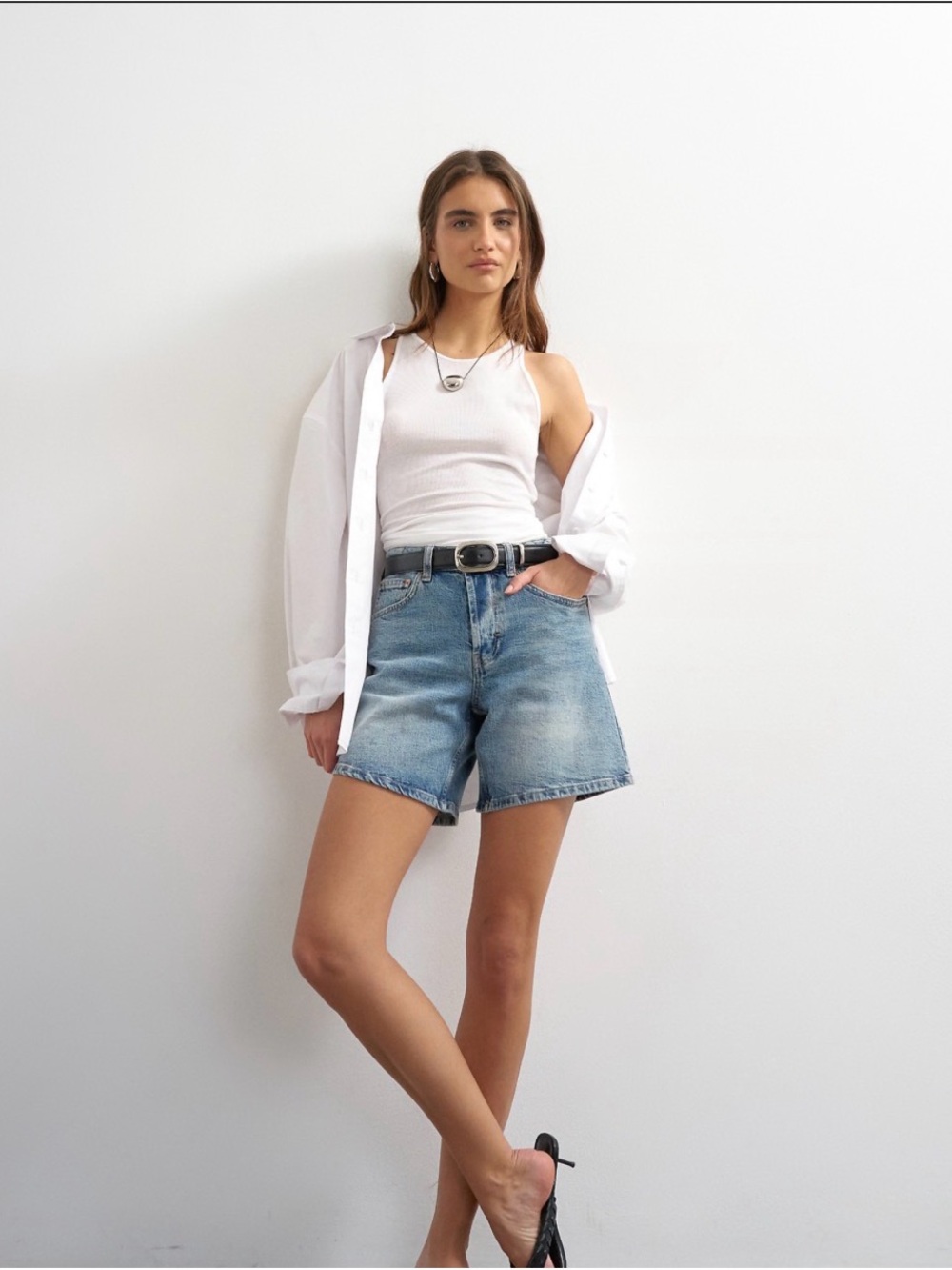 Topshop denim Editor Shorts